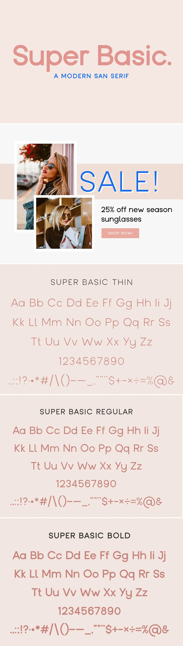 Super Basic - A Modern San Serif Free Font