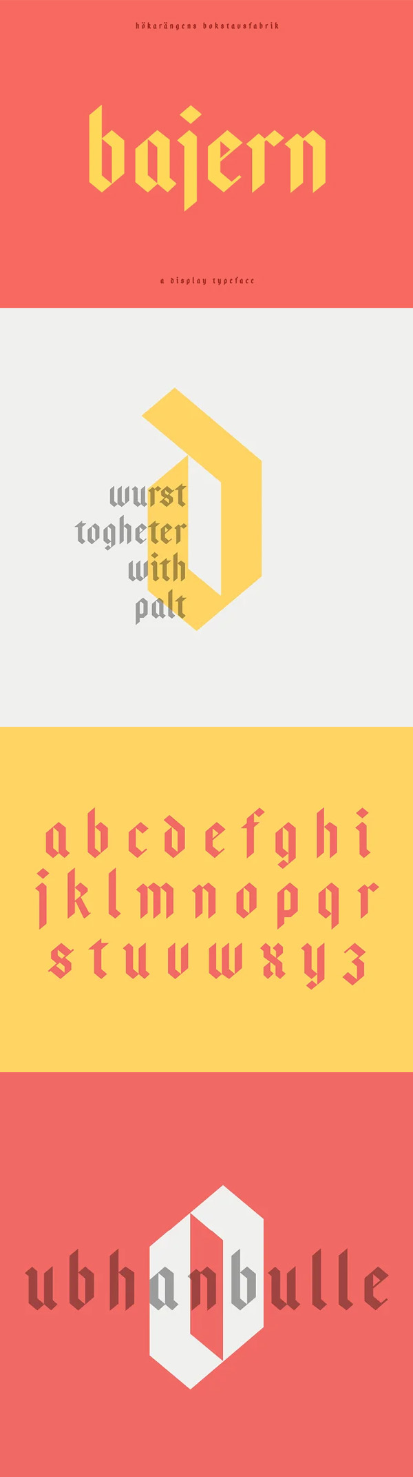 Bajern - A modern fraktur Free Font