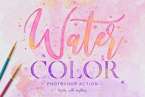 Watercolor Painting - Photoshop Action