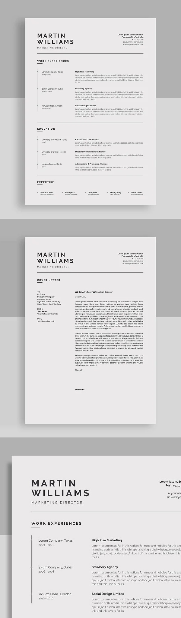 Simple and Clean Resume/CV Template