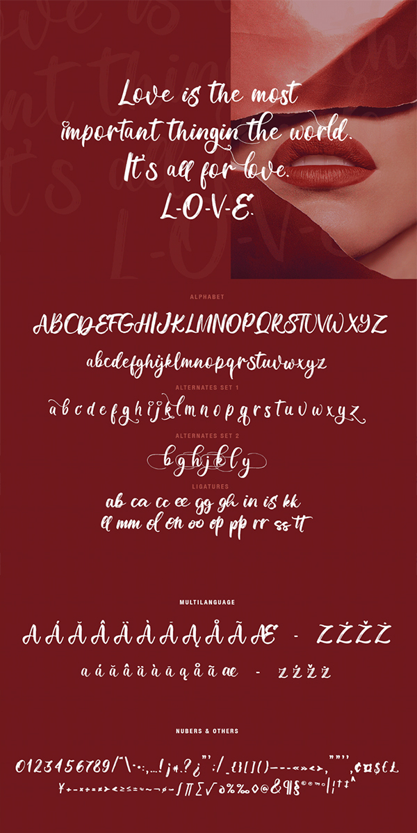 Textured Script Font