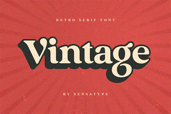 Vintage Free Logo Font