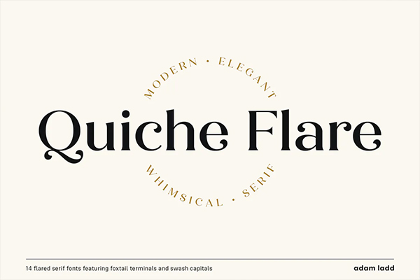 Quiche Flare Free Logo Font