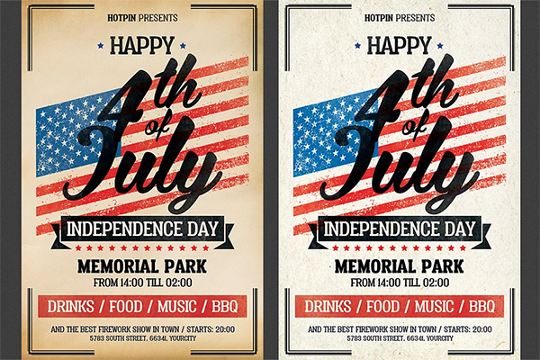 Unique 4th of July Flyer