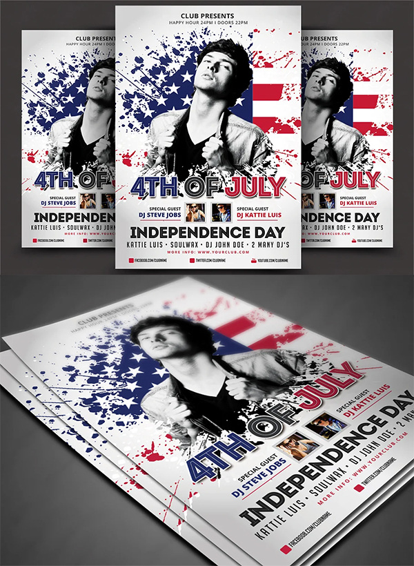 Best 4th Of July Flyer Template