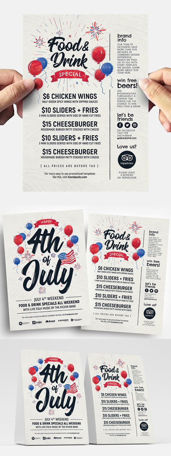Special 4th of July Flyer Templates