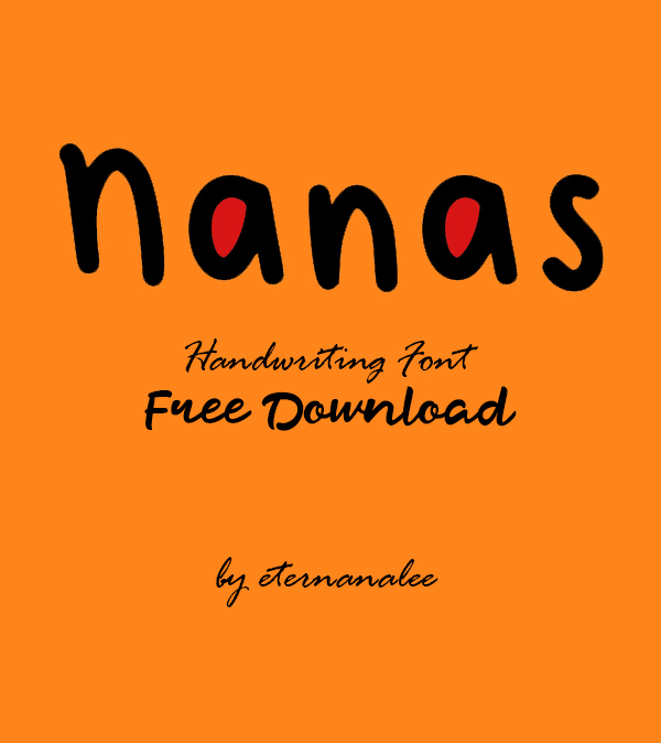 Nanas Handwriting Free Script Font