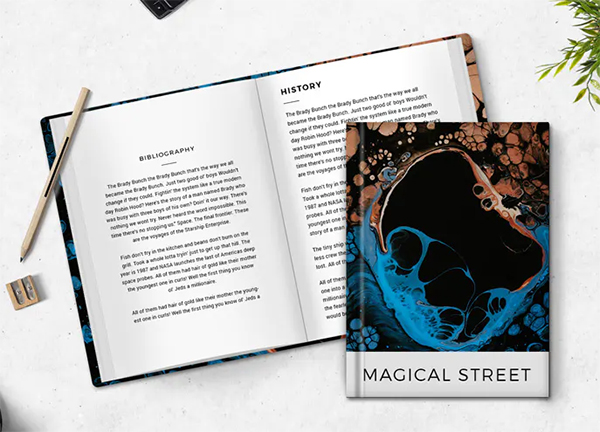 Magical Street Book Cover Mockup