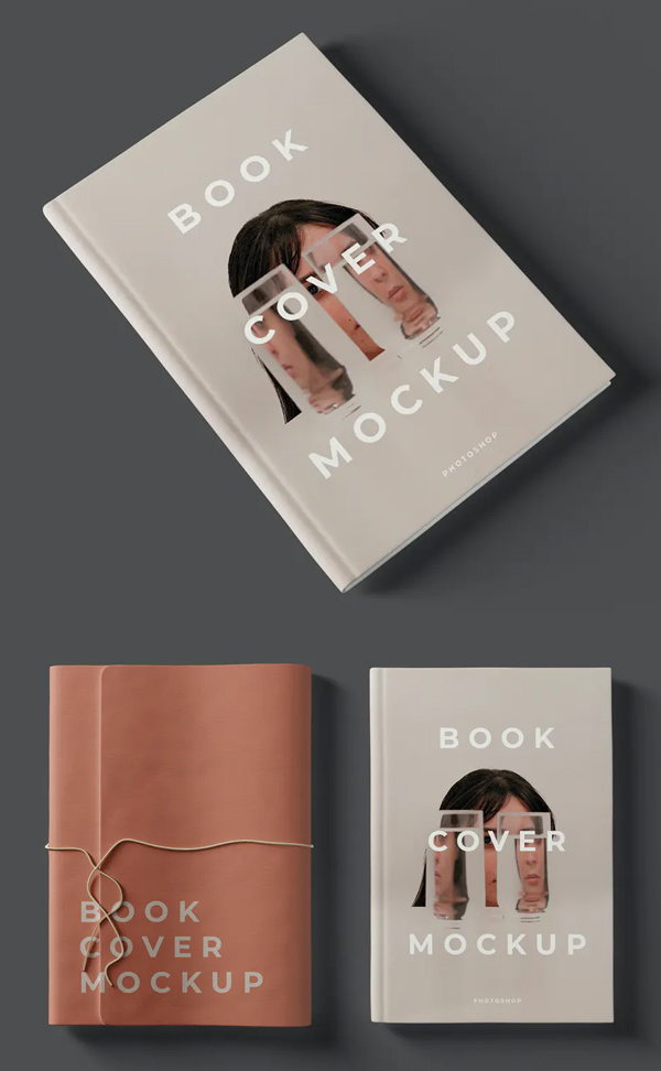 Trendy Book Cover Mockup