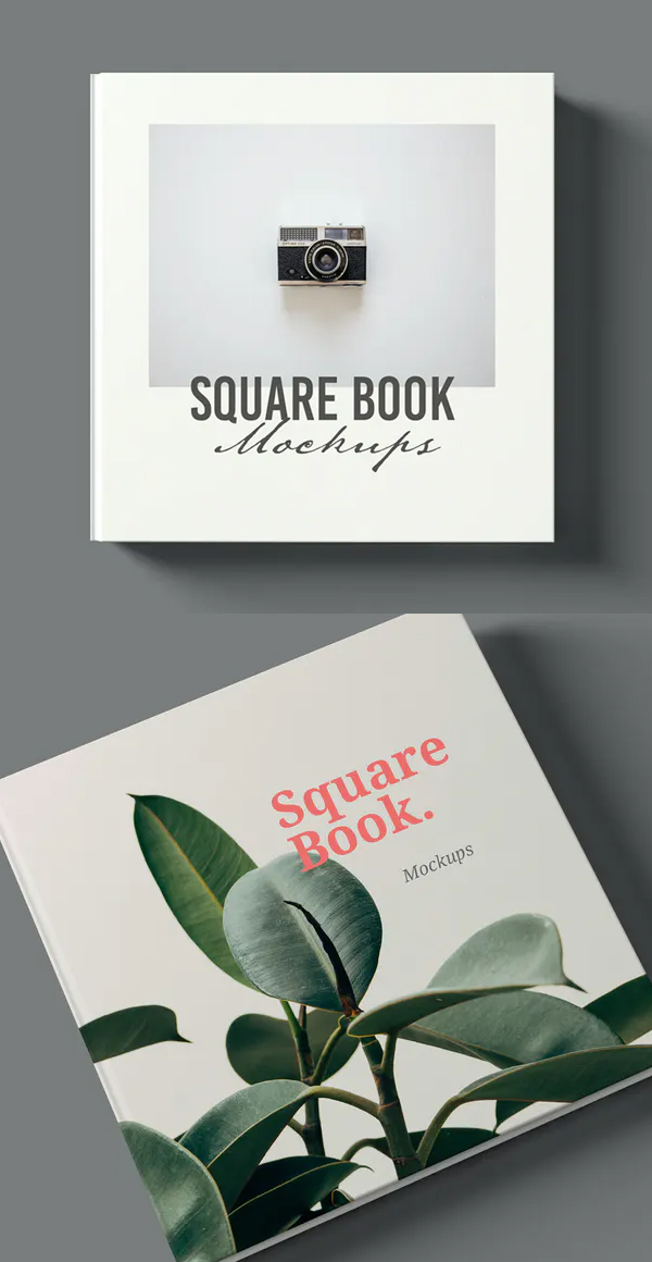 Perfect Square Book Mockup