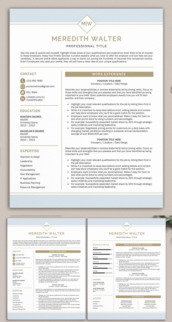 Perfect Word Resume Template
