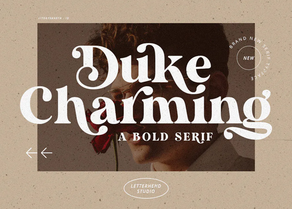 Duke Charming - A Unique Bold Serif
