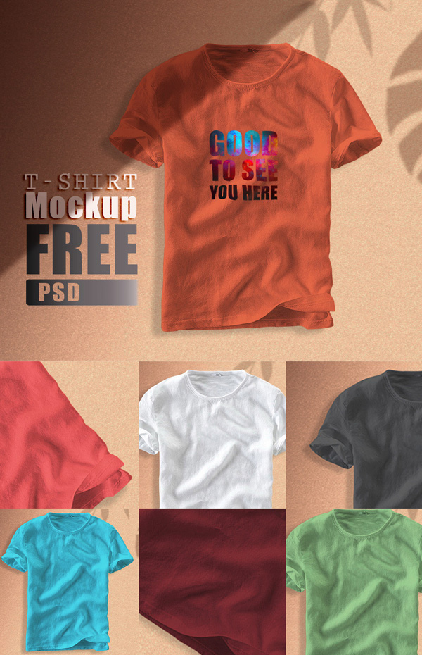Free T-shirt Mockups Templates 