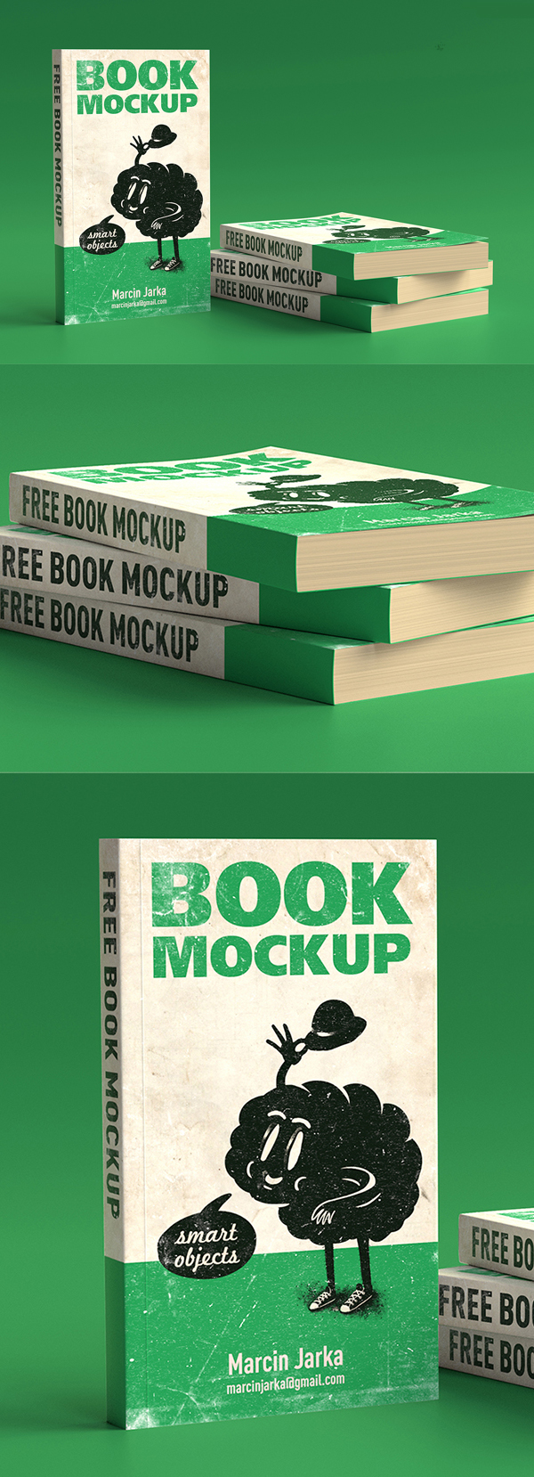 Free Book Mockup PSD Templates Free Font