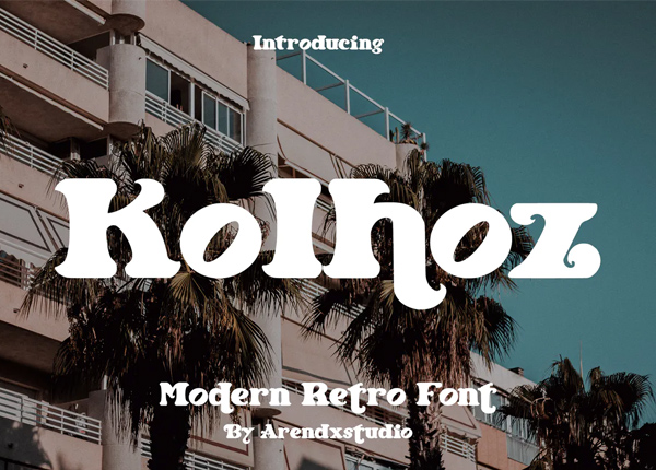 Kolhoz - Modern Retro Font