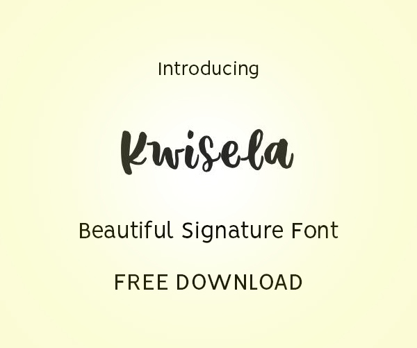 Kwisela Free Font