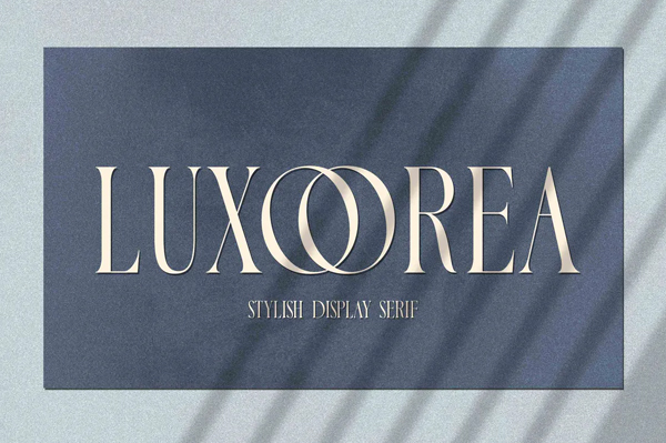 Luxoorea Stylish Display Serif Font