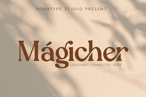 Magicher Ligatures Connected Serif Font
