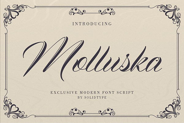 Molluska Script Font