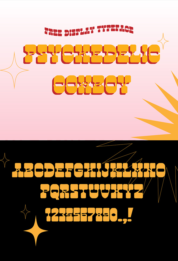 Psychedelic Cowboy Free Font