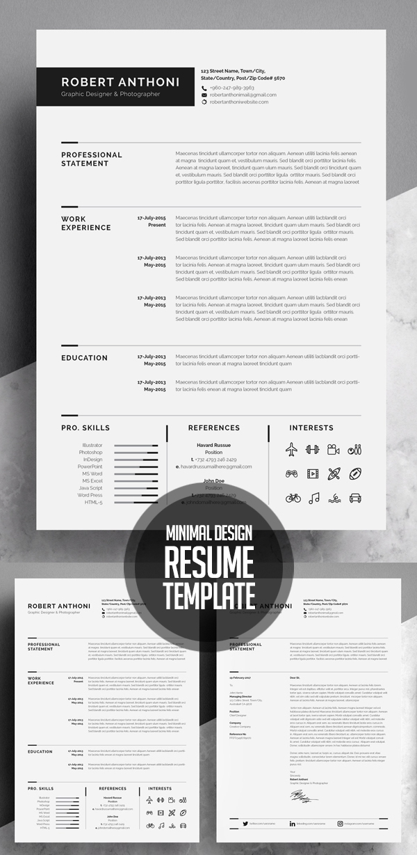 Clean Resume/CV Design