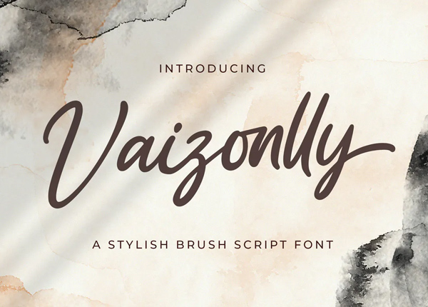 Vaizonlly - Bold Script Font