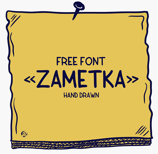 Zametka Free Font