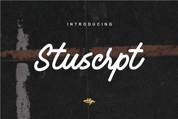 Stuscrpt - Modern Script Font