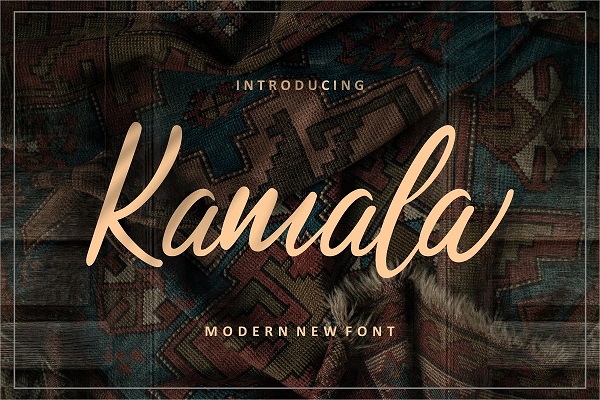 Kamala | Script Font