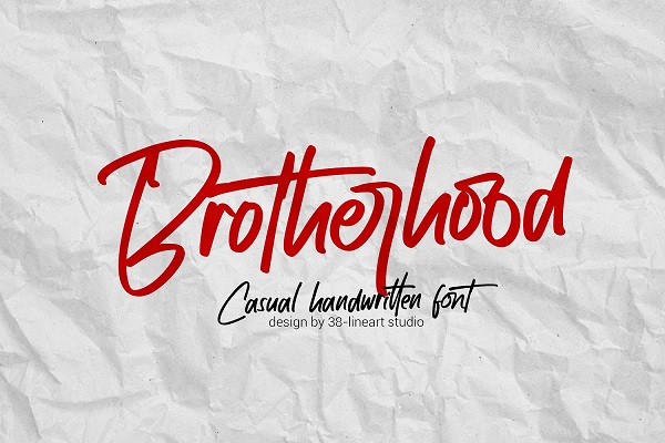 Brotherhood - Casual Handwritten