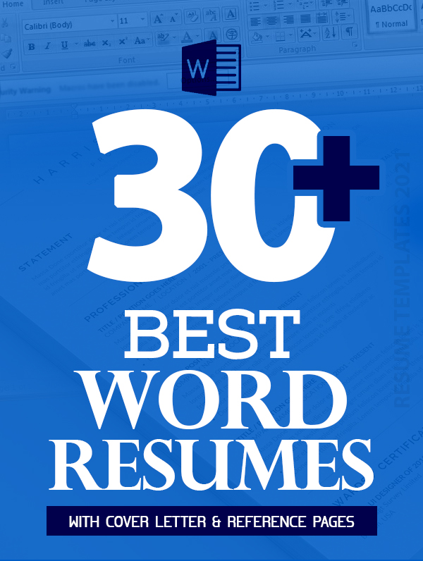 30+ Best Word Resume Templates Of 2021
