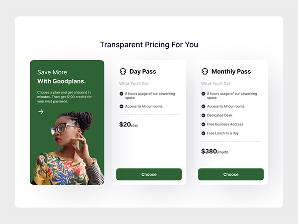 Pricing Tables UI Component