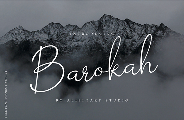 Barokah Signature Logo Font Free Logo Font