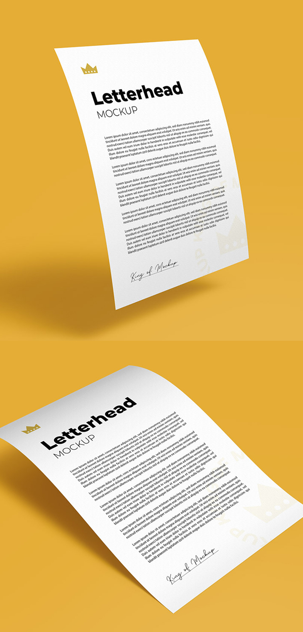 Letterhead A4 / A5 and Flyer Mockup