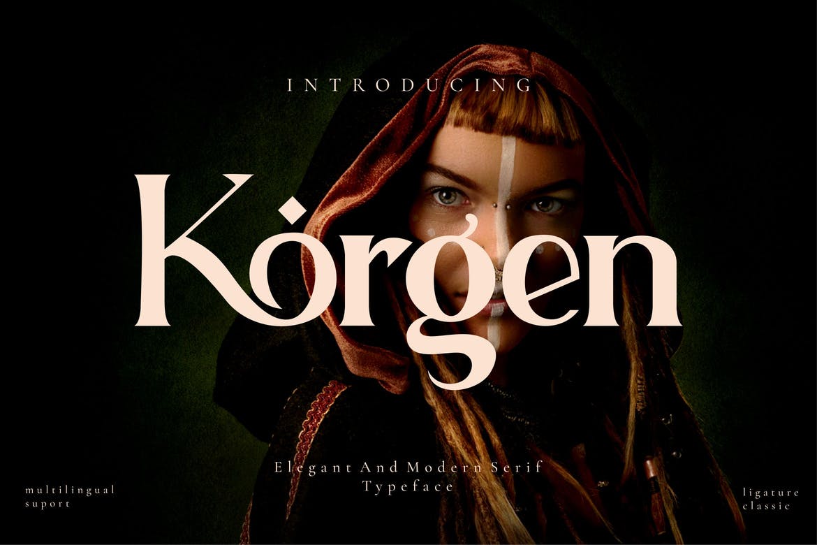 Korgen - Serif Font Font