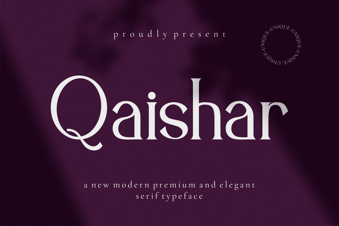 Qaishar - Serif Font Font