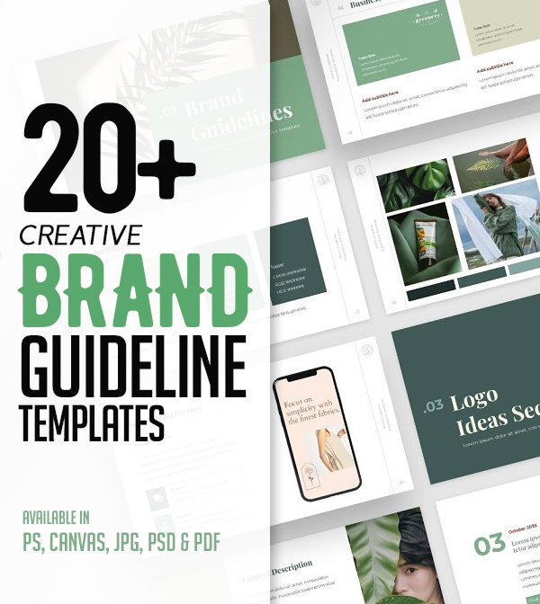 Creative Brand Guidelines Templates For Presentation
