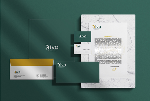 Brand Riva Stationery Design