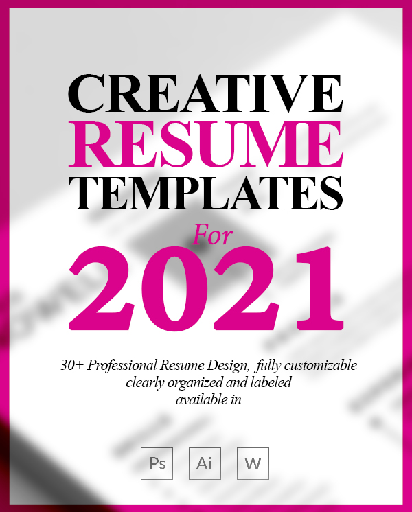 30+ New Creative Resume Templates with Cover Letter