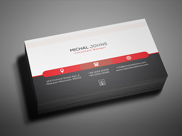 Free Real Estate Business Card PSD Template