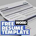 Post Thumbnail of Free Word Resume Template with Cover Letter