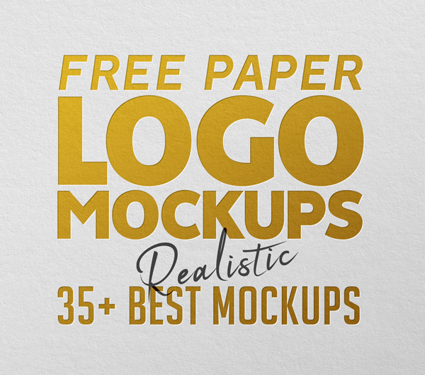 35+ Best Free Paper Logo Mockups