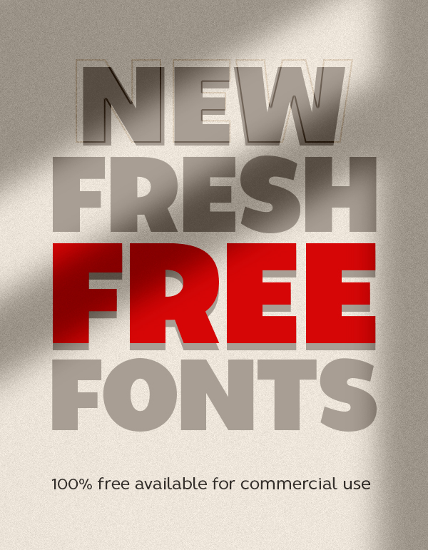 22 Fresh Free Fonts
