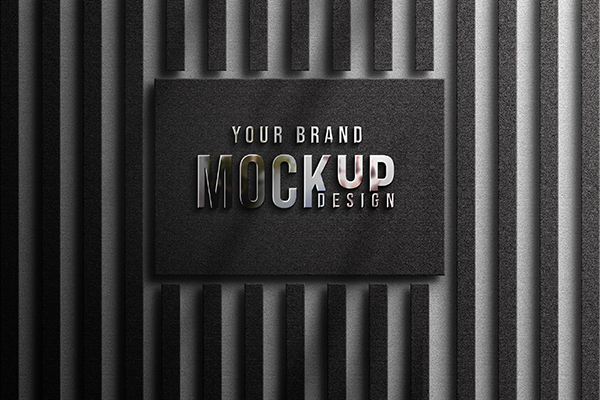 Free Luxury 3d Logo Mockup
