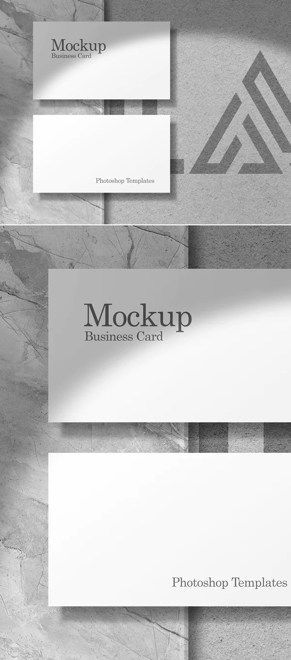 Free Logo Mockup and Business Card Mockup Template