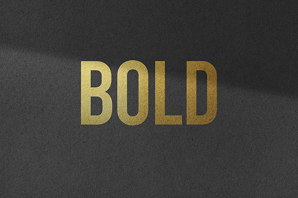 Logo Mockup with Gold Effect