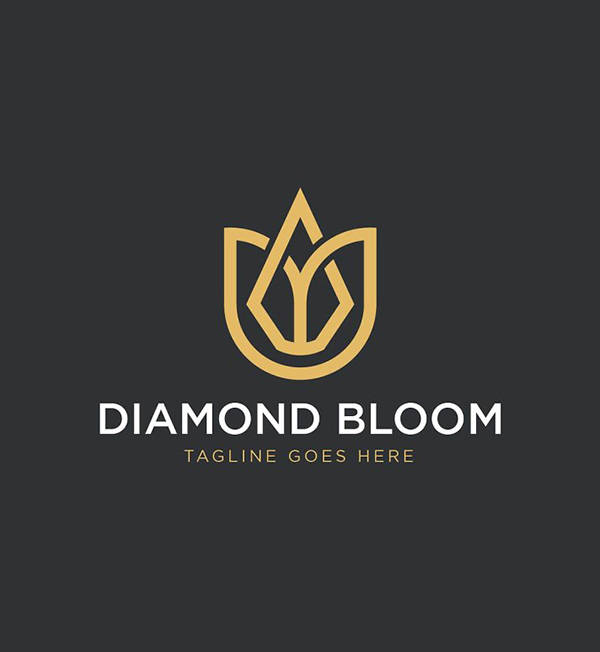 Diamond Bloom Logo Template