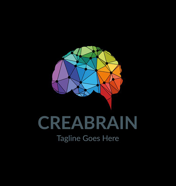 Crea Brain Logo Template