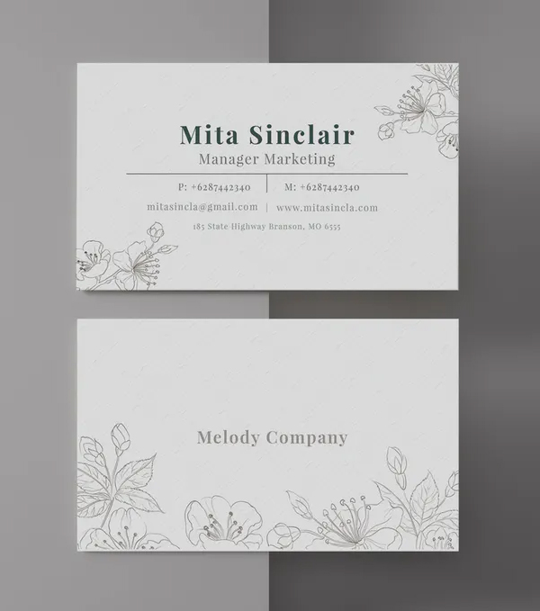 Ornament Business Card