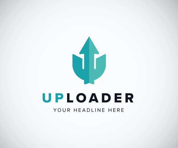 UpLoader U Letter Logo Template